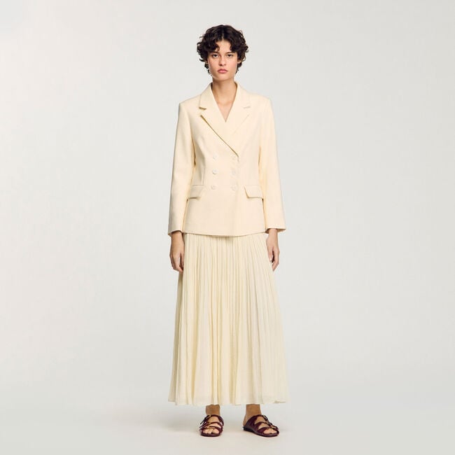 Veste de costume à boutonnage croisé 